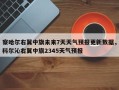 察哈尔右翼中旗未来7天天气预报更新数据，科尔沁右翼中旗2345天气预报