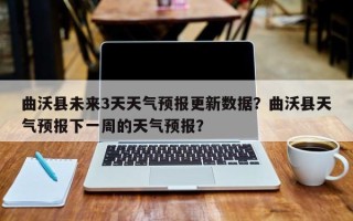 曲沃县未来3天天气预报更新数据？曲沃县天气预报下一周的天气预报？