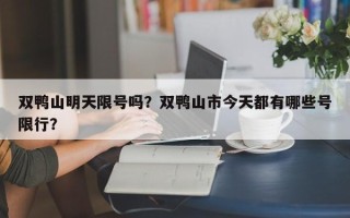 双鸭山明天限号吗？双鸭山市今天都有哪些号限行？